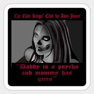 The elite kings club by amo jones Sticker